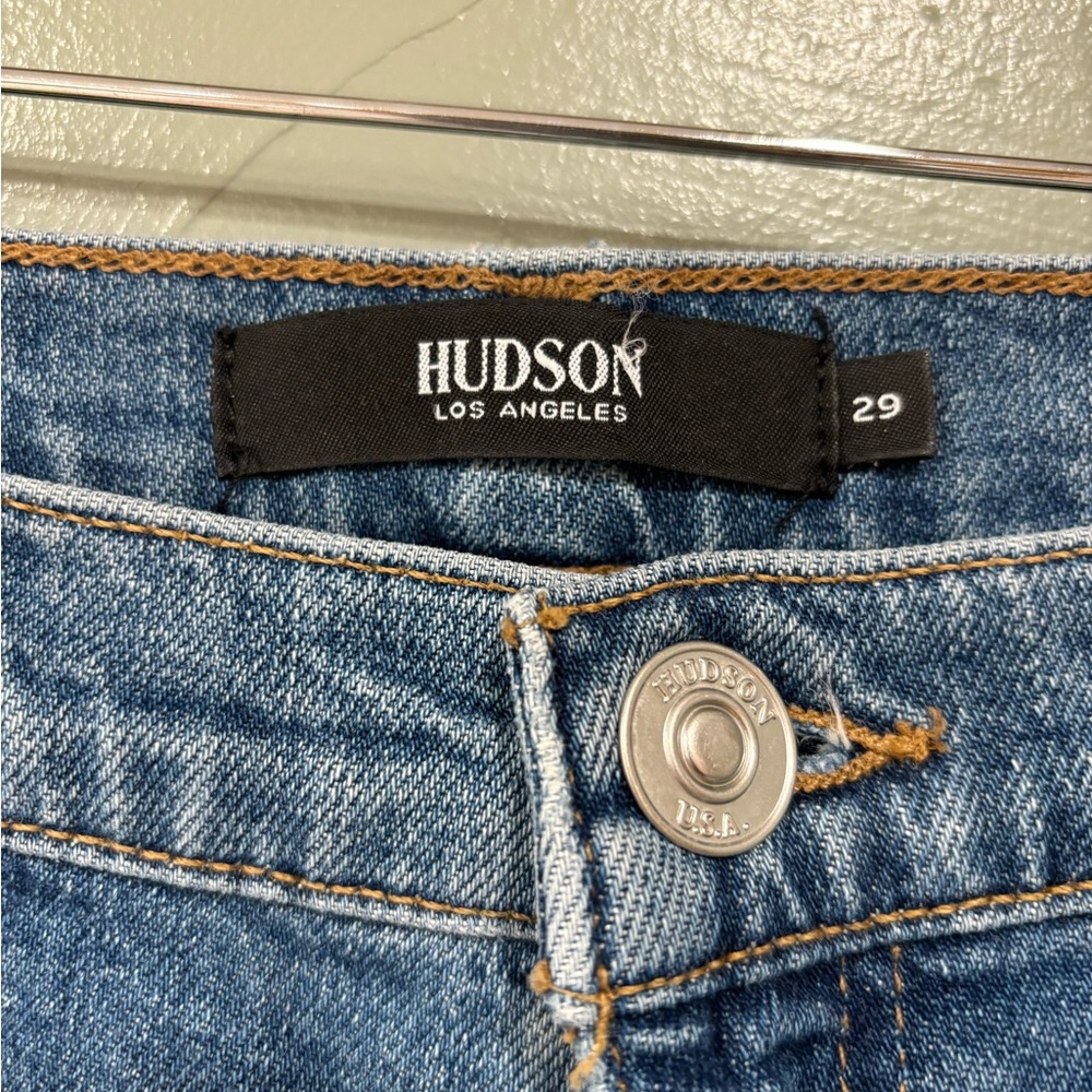 Hudson High Waisted Cropped Jeans, Size 29